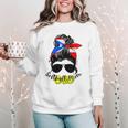 Softball Mom Puerto Rican Mom Spanish Baseball Mom Tote Women Crewneck Sweatshirt Softball Mom Puerto Rican Mom Spanish Baseball Mom Tote Women Crewneck Sweatshirt