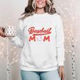 Somebody's Loud Mouth Baseball Mom Mama Premium Women Crewneck Sweatshirt