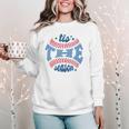 Spring 2024 Season Cute Baseball Mom It Is The Season Women Crewneck Sweatshirt Spring 2024 Season Cute Baseball Mom It Is The Season Women Crewneck Sweatshirt