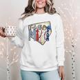 T-Ball Mimi Baseball Mom Game Day Women Crewneck Sweatshirt T-Ball Mimi Baseball Mom Game Day Women Crewneck Sweatshirt