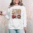 Tis The Season Baseball Mom Game Day Cheering Sports Lover Women Crewneck Sweatshirt