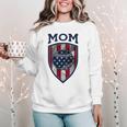 USA Mum Mother's Day Baseball Mom Women Crewneck Sweatshirt USA Mum Mother's Day Baseball Mom Women Crewneck Sweatshirt