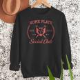 2024 Home Plate Social Club Softball Season Tee Baseball Mom Women Crewneck Sweatshirt 2024 Home Plate Social Club Softball Season Tee Baseball Mom Women Crewneck Sweatshirt