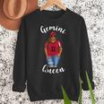 African American Baseball Mom Gemini Queen Zodiac Sign Women Crewneck Sweatshirt African American Baseball Mom Gemini Queen Zodiac Sign Women Crewneck Sweatshirt