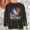 Ball Mom Football Baseball Mom Women Crewneck Sweatshirt