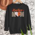 Baller Mom Leopard Basketball Baseball Mom Women Crewneck Sweatshirt