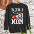Baseball Cheer Mom Cheerleading Cheerleader Baseball Mom Women Crewneck Sweatshirt
