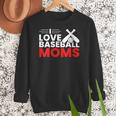 Baseball I Love Baseball Moms Women Crewneck Sweatshirt Baseball I Love Baseball Moms Women Crewneck Sweatshirt