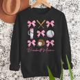 Baseball Mama Era Bows Baseball Mom Women Women Crewneck Sweatshirt Baseball Mama Era Bows Baseball Mom Women Women Crewneck Sweatshirt