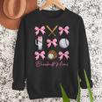 Baseball Mimi Era Bows Baseball Mom Women Women Crewneck Sweatshirt