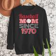 Baseball Mom Since 1970 Women Crewneck Sweatshirt
