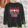 Baseball Mom Since 1981 Women Crewneck Sweatshirt