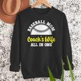 Baseball Mom Coach's Wife All In One Sports Player Coach Women Crewneck Sweatshirt Baseball Mom Coach's Wife All In One Sports Player Coach Women Crewneck Sweatshirt