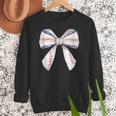 Baseball Mom Coquette Bow Baseball Mama Women Crewneck Sweatshirt Baseball Mom Coquette Bow Baseball Mama Women Crewneck Sweatshirt