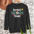 Baseball Mom Cute Retro Look Mothers Will Love Women Crewneck Sweatshirt Baseball Mom Cute Retro Look Mothers Will Love Women Crewneck Sweatshirt