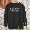 Baseball Mom Fueled By Caffeine Coffee Lover Baseball Team Women Crewneck Sweatshirt