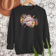 Baseball Mom With Garden Flowers Women Crewneck Sweatshirt Baseball Mom With Garden Flowers Women Crewneck Sweatshirt