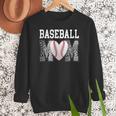 Baseball Mom Heart Sports Mom Women Crewneck Sweatshirt