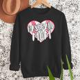 Baseball Mom Heart Women Crewneck Sweatshirt Baseball Mom Heart Women Crewneck Sweatshirt