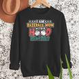 I Am A Baseball Mom With A Hood Playlist Women Crewneck Sweatshirt