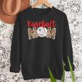 Baseball Mom Leopard Print Cute Mother's Day Sport Lover Women Crewneck Sweatshirt Baseball Mom Leopard Print Cute Mother's Day Sport Lover Women Crewneck Sweatshirt