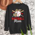 Baseball Mom Leopard Heart Mother's Day Girls Women Crewneck Sweatshirt Baseball Mom Leopard Heart Mother's Day Girls Women Crewneck Sweatshirt