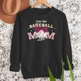 Baseball Mom Livin That Baseball Mom Life Women Crewneck Sweatshirt