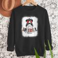 Baseball Mom Messy Bun Mommy Baseball Player Women Crewneck Sweatshirt Baseball Mom Messy Bun Mommy Baseball Player Women Crewneck Sweatshirt