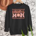 Baseball Mom Baseball Player Mama Women Groovy Women Crewneck Sweatshirt Baseball Mom Baseball Player Mama Women Groovy Women Crewneck Sweatshirt