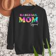 Baseball Mom Squad Tie Dye Cute Ball Mom Women Crewneck Sweatshirt