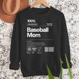 Baseball Mom Graphic Tees For Women Women Crewneck Sweatshirt