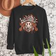 Baseball Mom Vintage Retro Groovy Sport Fan Mother Day Women Crewneck Sweatshirt
