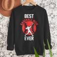 Best Baseball Mom Ever Baseball Women Crewneck Sweatshirt