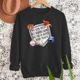My Boy Might Not Always Swing But I Do Baseball Mom Mama Son Women Crewneck Sweatshirt