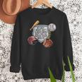 My Boy Might Not Always Swing Baseball Mom Women Crewneck Sweatshirt