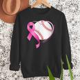Breast Cancer Awareness Baseball Mom Women Crewneck Sweatshirt Breast Cancer Awareness Baseball Mom Women Crewneck Sweatshirt