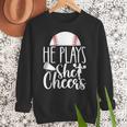 Cheer Baseball Mom Baseball And Cheer Mother Women Crewneck Sweatshirt
