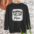 Custom Baseball Mom Number 56 Heart For Mom Women Crewneck Sweatshirt