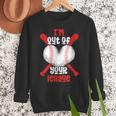 Cute Baseball Mom Out Of Your League Mommy Sports Players Women Crewneck Sweatshirt