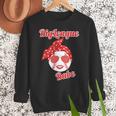 Cute Love Baseball BigLeague Babe Hot Baseball Mom Women Crewneck Sweatshirt