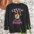 Dabbing Easter Baseball Mom Mother's Day Bunny Sunday Egg Women Crewneck Sweatshirt