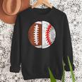 Football Baseball Player Football Baseball Mom Women Crewneck Sweatshirt