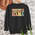 Groovy Somebody's Loud Mouth Mama Baseball Mom Mother's Day Women Crewneck Sweatshirt Groovy Somebody's Loud Mouth Mama Baseball Mom Mother's Day Women Crewneck Sweatshirt