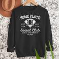 Home Plate Social Club Baseball Moms Group Tee Women Crewneck Sweatshirt Home Plate Social Club Baseball Moms Group Tee Women Crewneck Sweatshirt