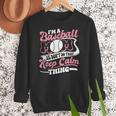 I'm a Baseball Mom We Don't Do That Keep Calm Thing Women Crewneck Sweatshirt