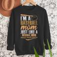 I`m a Baseball Mom Just Like a Normal Mom Except Much Cooler Women Crewneck Sweatshirt