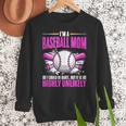 I'm A Baseball Mom Baseball Pitcher Catcher Baseball Player Women Crewneck Sweatshirt