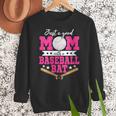 Just A Good Mom With A Baseball Bat Baseball Mom Women Crewneck Sweatshirt