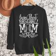 Living That Baseball Mom Life Sporty Humor Women Crewneck Sweatshirt Living That Baseball Mom Life Sporty Humor Women Crewneck Sweatshirt