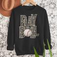 Play Ball Women Graphic Baseball Mom Baseball Women Crewneck Sweatshirt